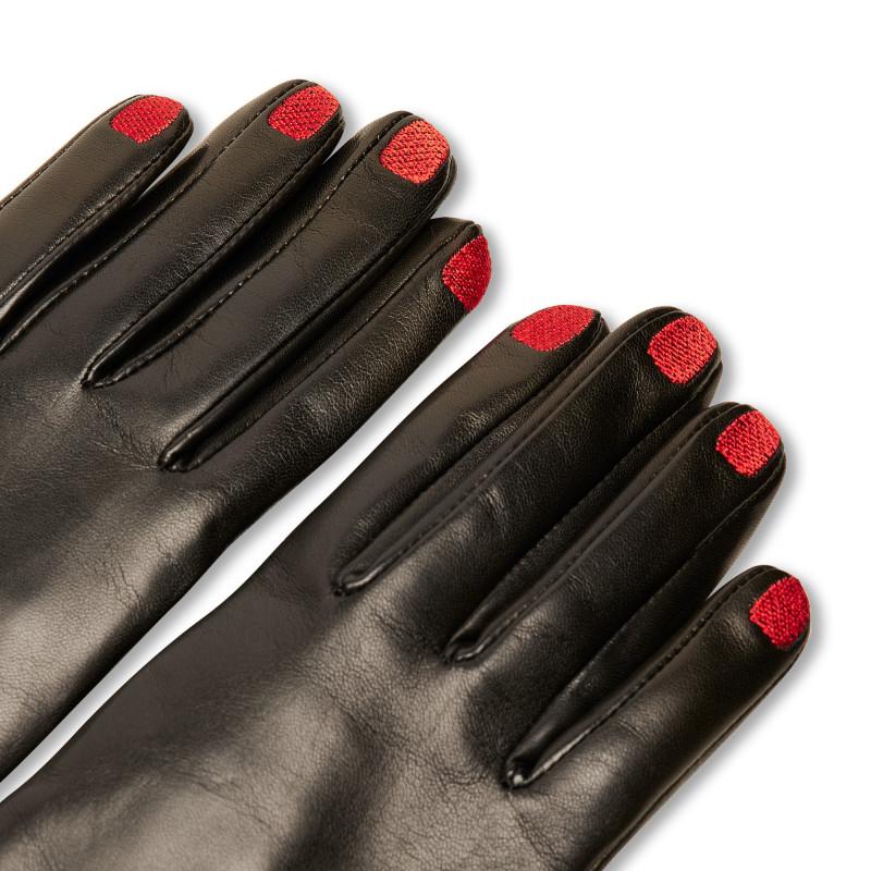 Vivetta GUANTI IN PELLE CON RICAMO UNGHIE 2025