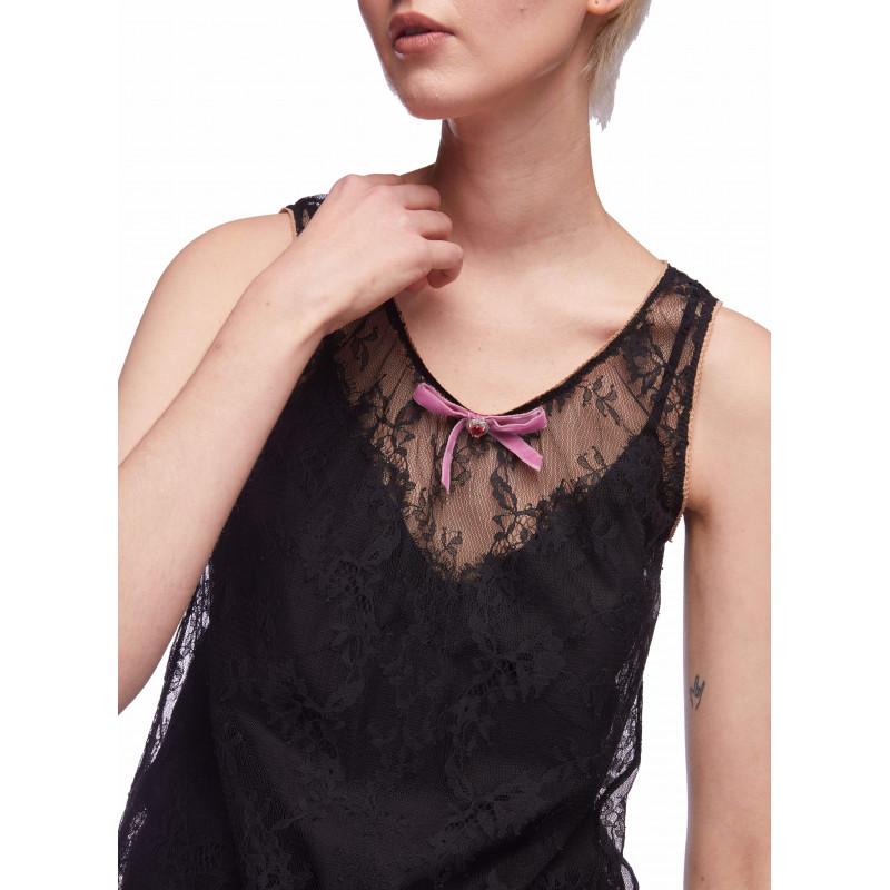 Vivetta TOP SMANICATO IN PIZZO Latest stili