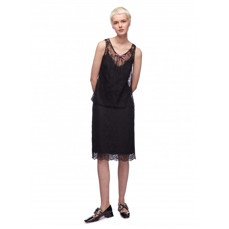 Vivetta TOP SMANICATO IN PIZZO Latest stili