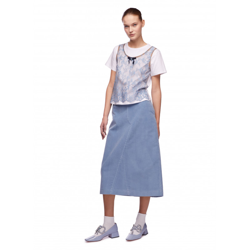 Vivetta T-SHIRT CON TOP PIZZO Fino al 65% di sconto