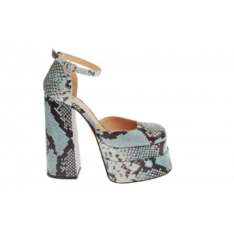 Vivetta PLATFORM MARY JANE PELLE STAMPATA Super sconto