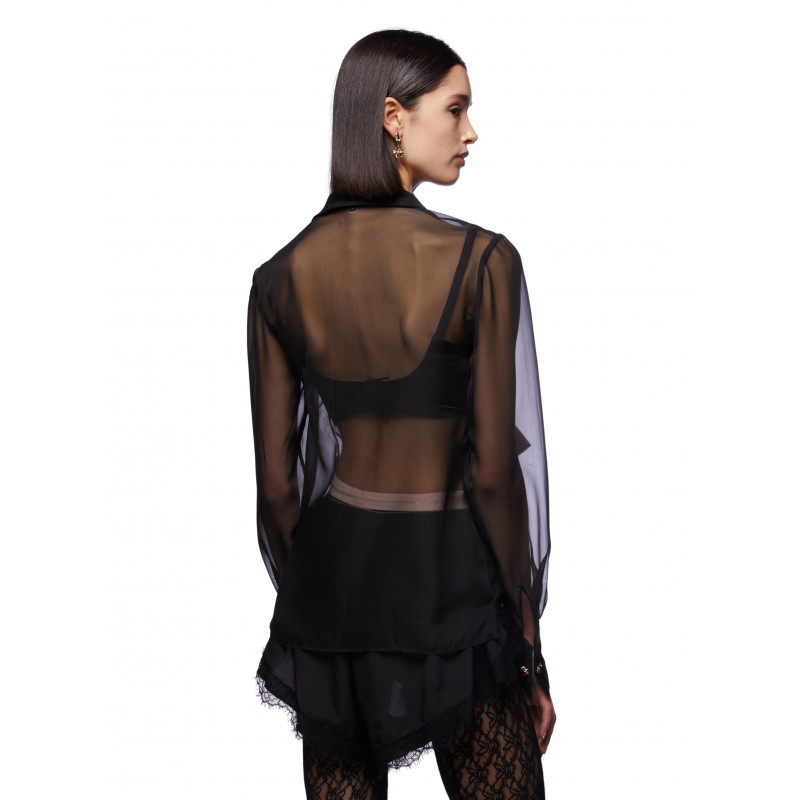 Vivetta CAMICIA CHIFFON CON FIOCCO Offerta Giorno del Papà