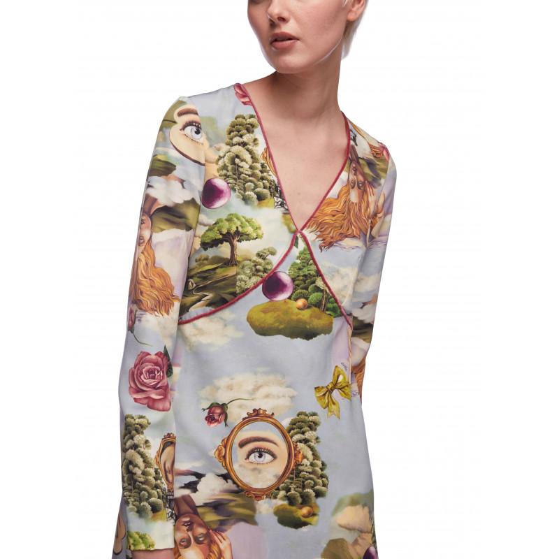 Vivetta ABITO IN CADY STAMPATO Latest fashion