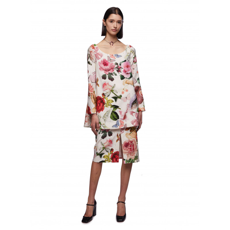 Vivetta MINI ABITO STAMPATO CON FIOCCO ACQUISTA ORA