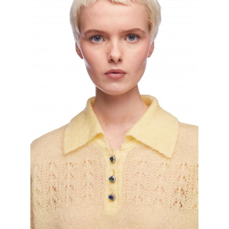 Vivetta MAGLIA POLO MOHAIR Esporta salva