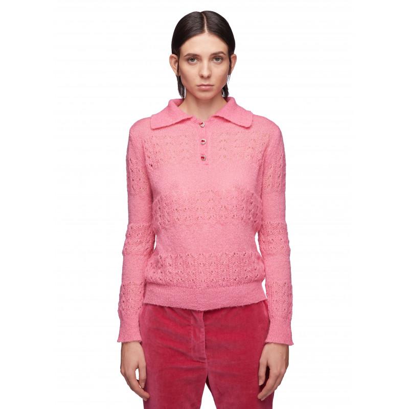 Vivetta MAGLIA POLO MOHAIR Black Friday Prezzi