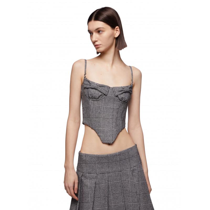 Vivetta TOP BUSTIER PIED-DE-POULE Sconti questo mese