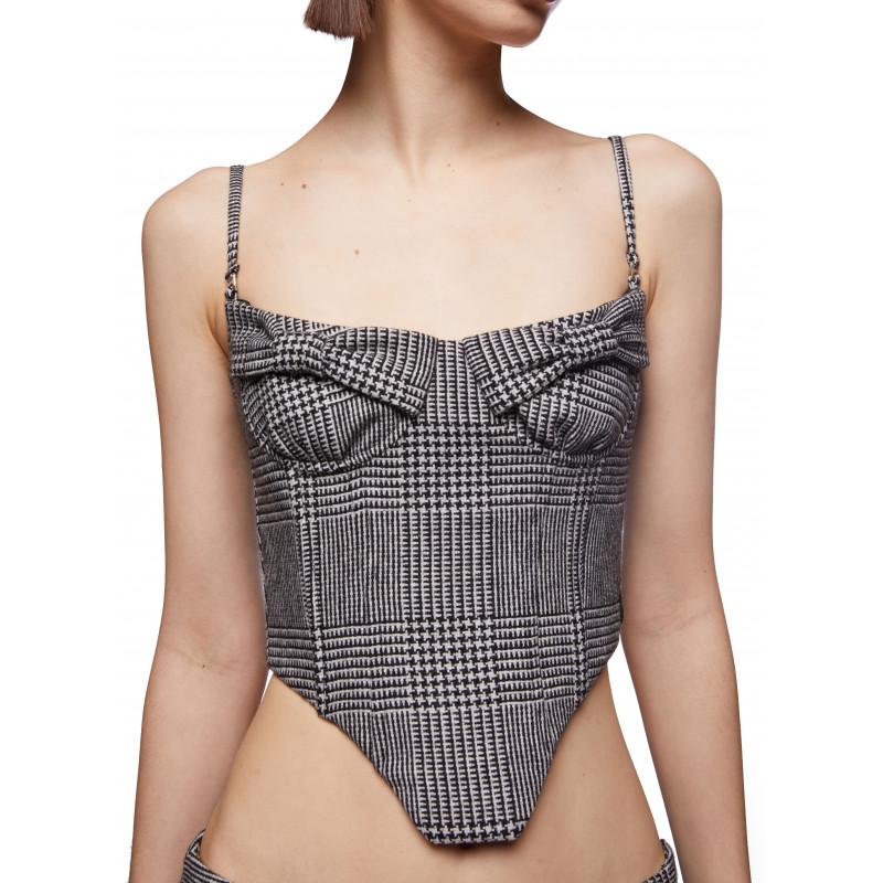 Vivetta TOP BUSTIER PIED-DE-POULE Sconti questo mese