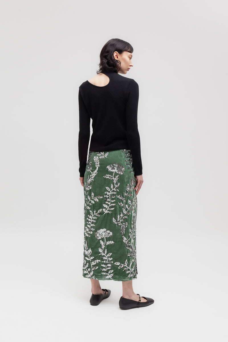 ﻿Weili zheng Gonna qipao in velluto ricamato Offerta per la Festa della Mamma