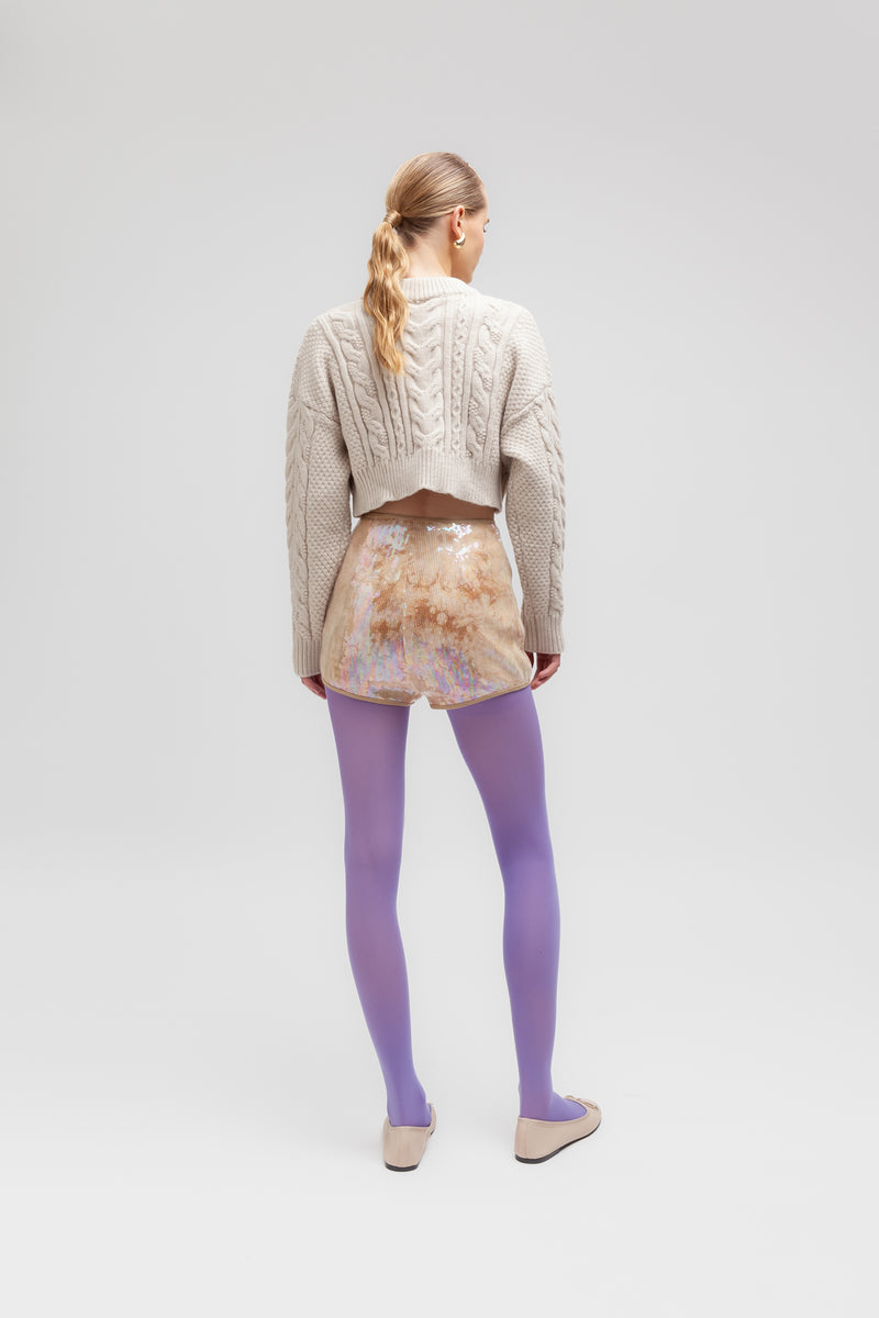 Weili zheng Culotte in paillettes Latest fashion