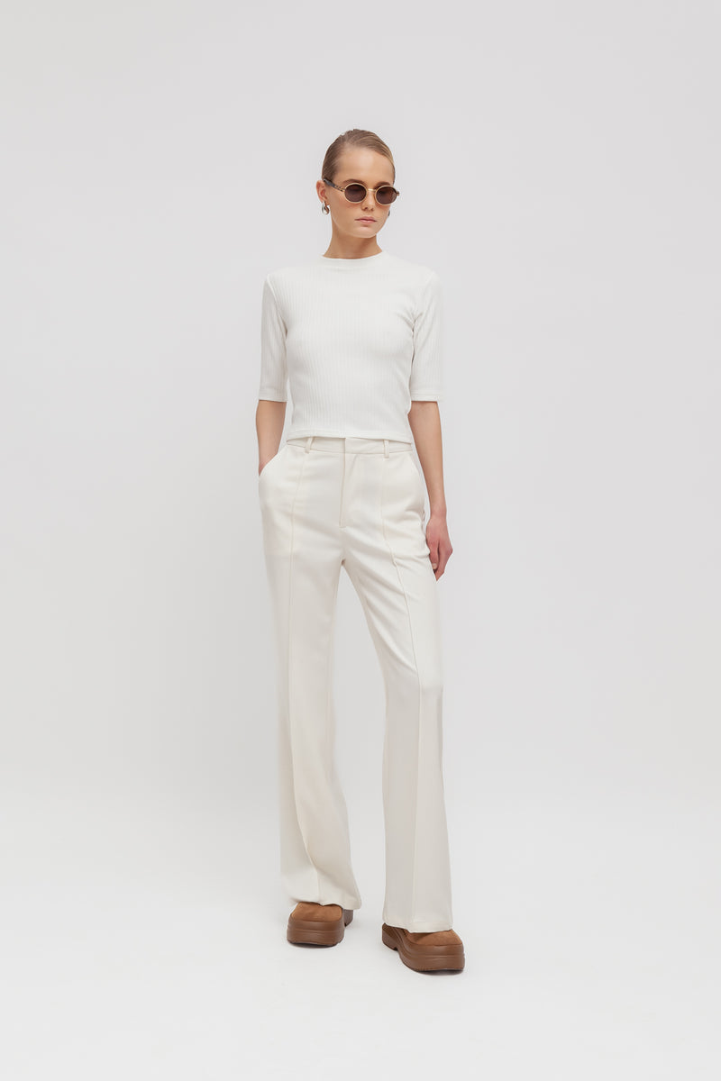Weili zheng Pantalone flare in gabardina Offerte esclusive