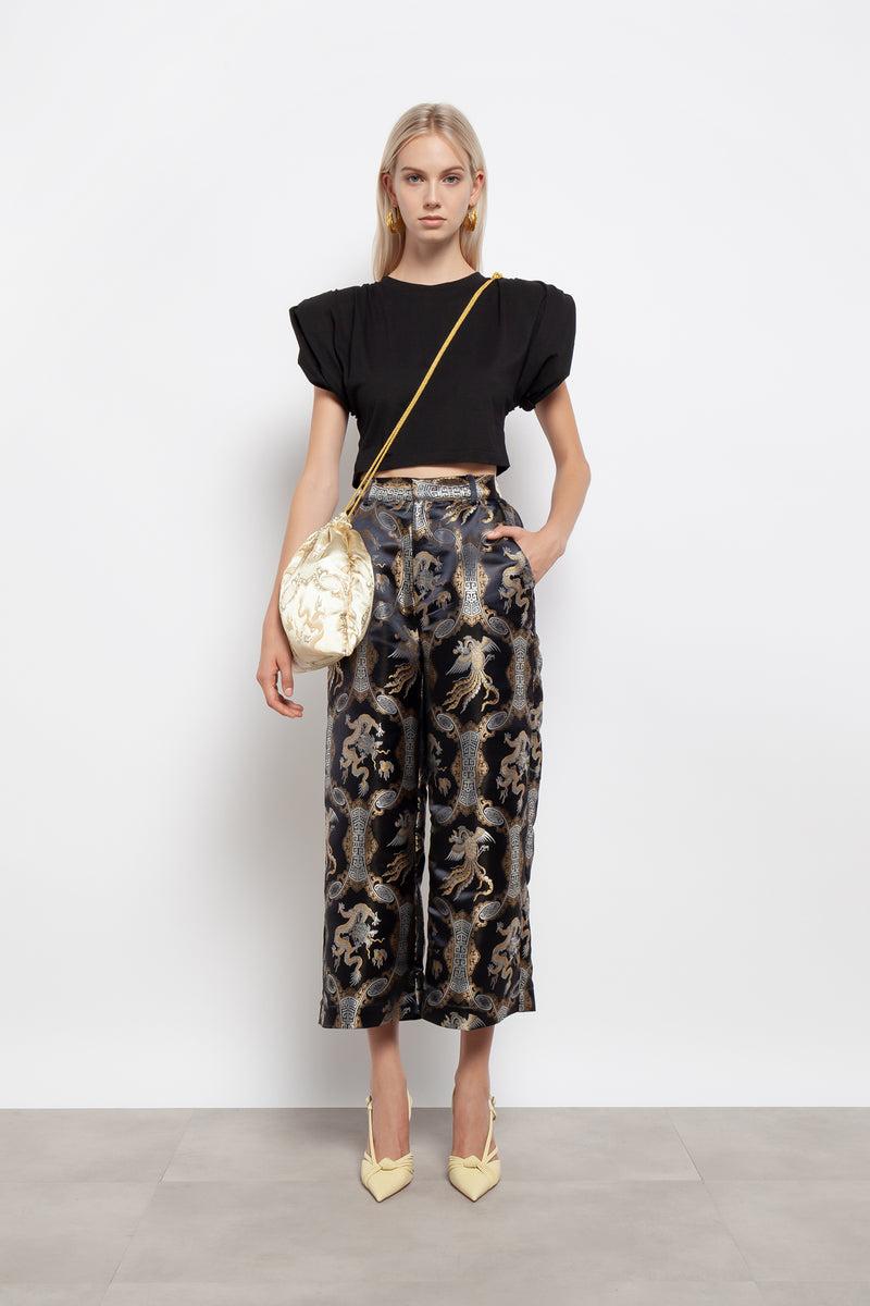 Weili zheng Pantalone a palazzo in broccato Nuovi prodotti