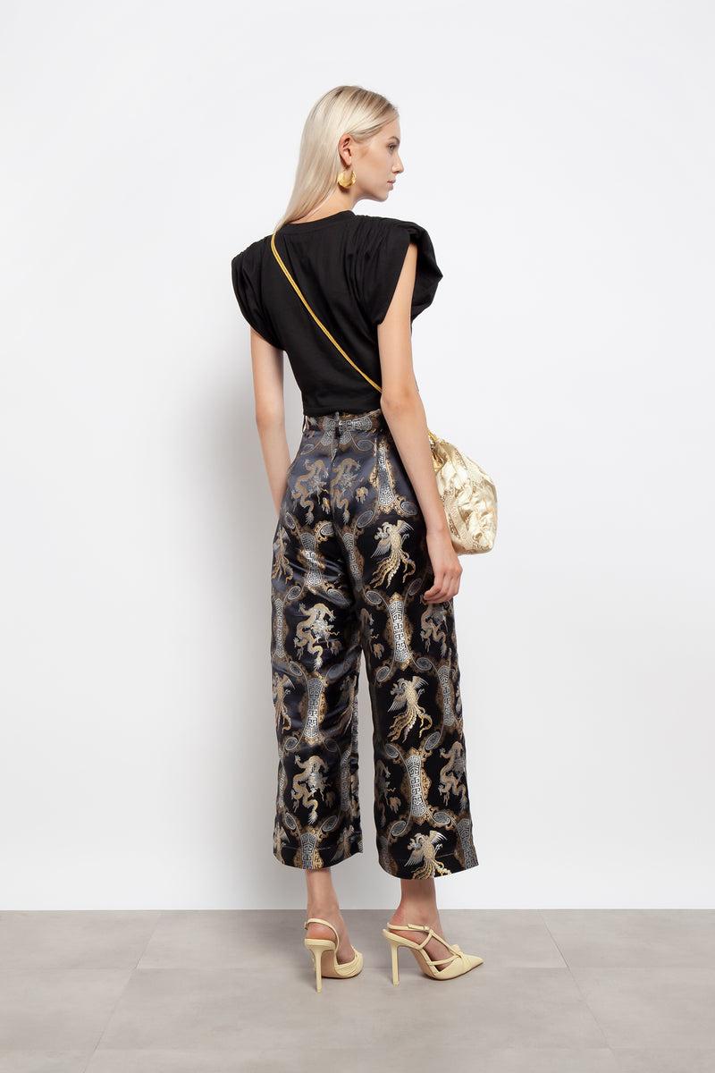 Weili zheng Pantalone a palazzo in broccato Nuovi prodotti