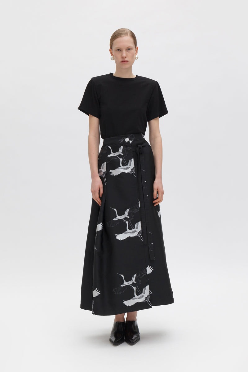 Weili zheng Maxi gonna in jaquard Liquidazione