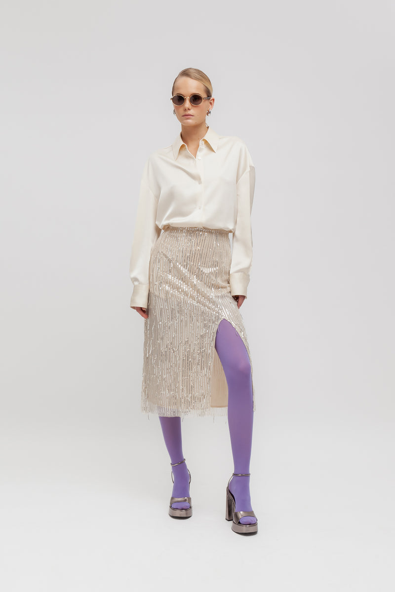 Weili zheng Camicia in satin Offerta settimanale