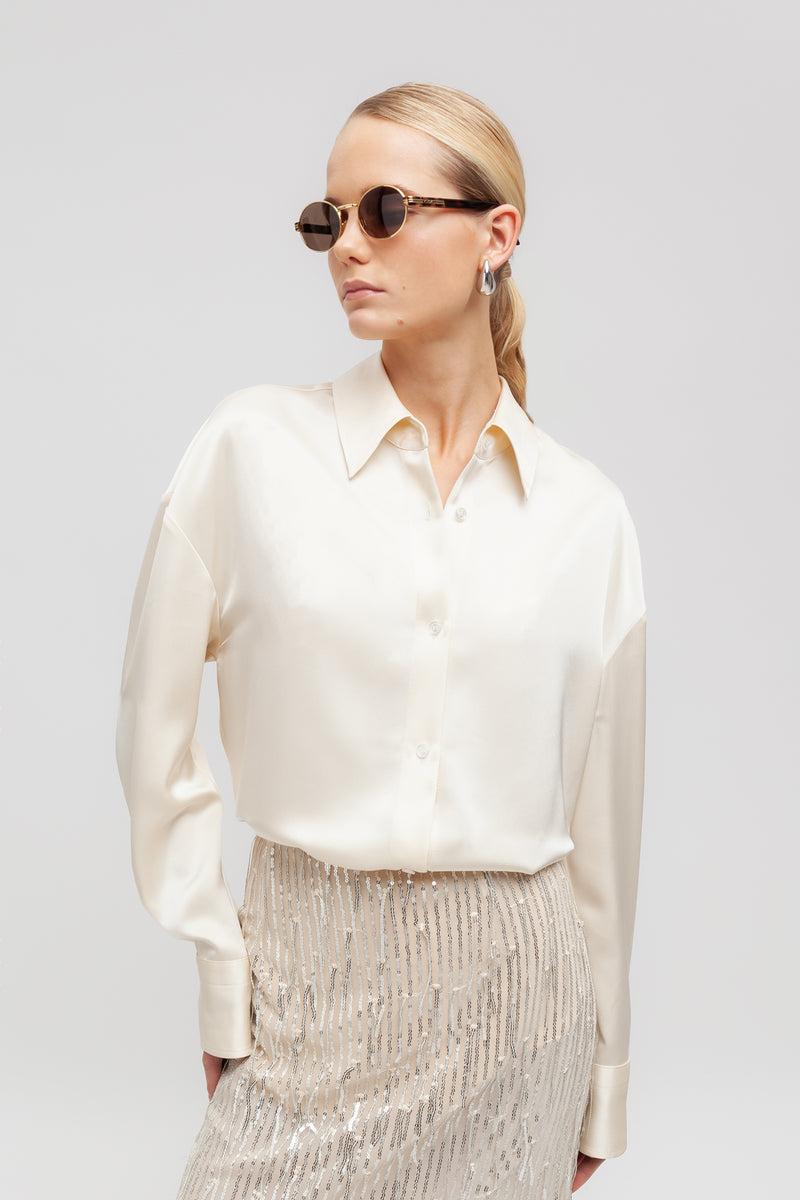 Weili zheng Camicia in satin Offerta settimanale