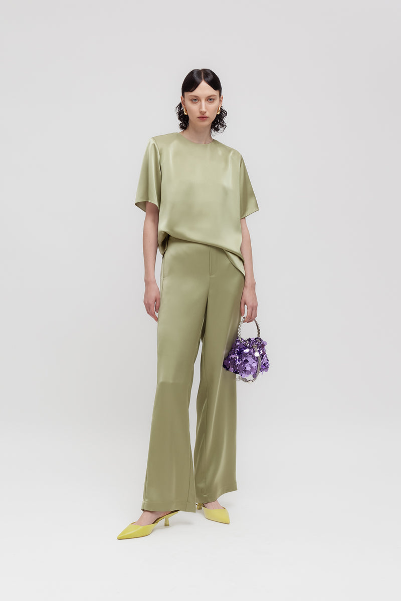 Weili zheng Pantalone in satin Fino al 50% di sconto
