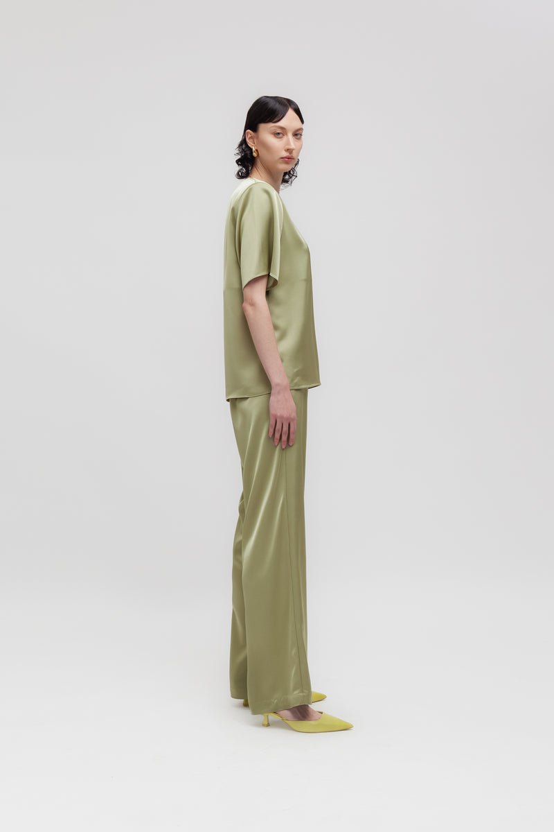 Weili zheng Pantalone in satin Fino al 50% di sconto