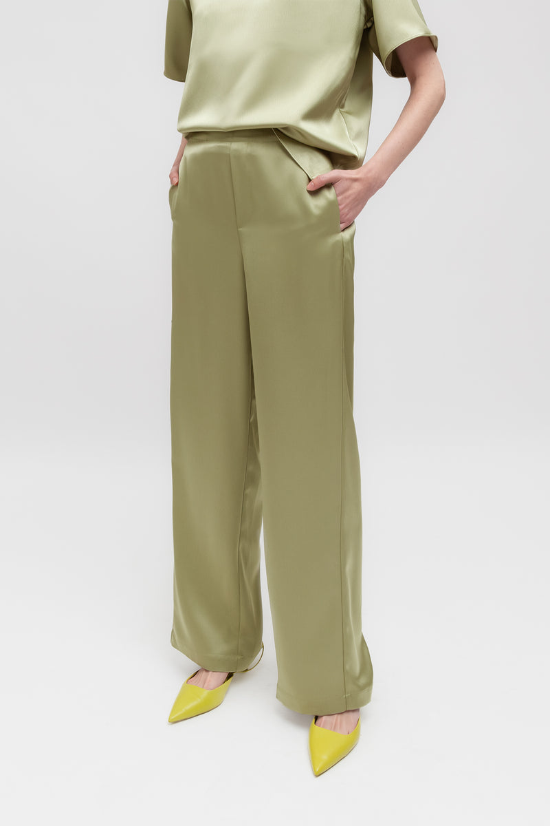 Weili zheng Pantalone in satin Fino al 50% di sconto