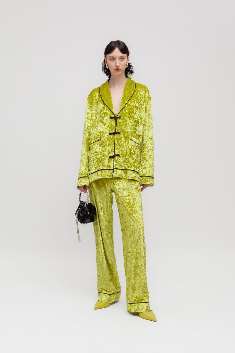Weili zheng Pantalone pigiama in velluto martellato Discount Store per i nuovi prodotti