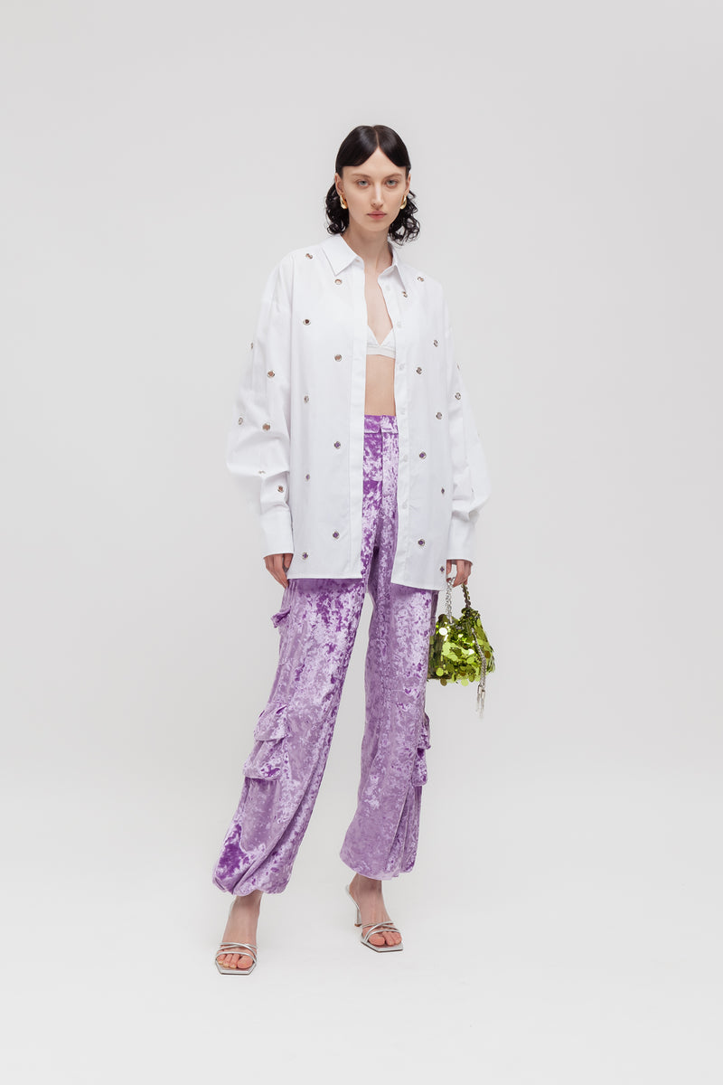 Weili zheng Camicia con occhielli Officina