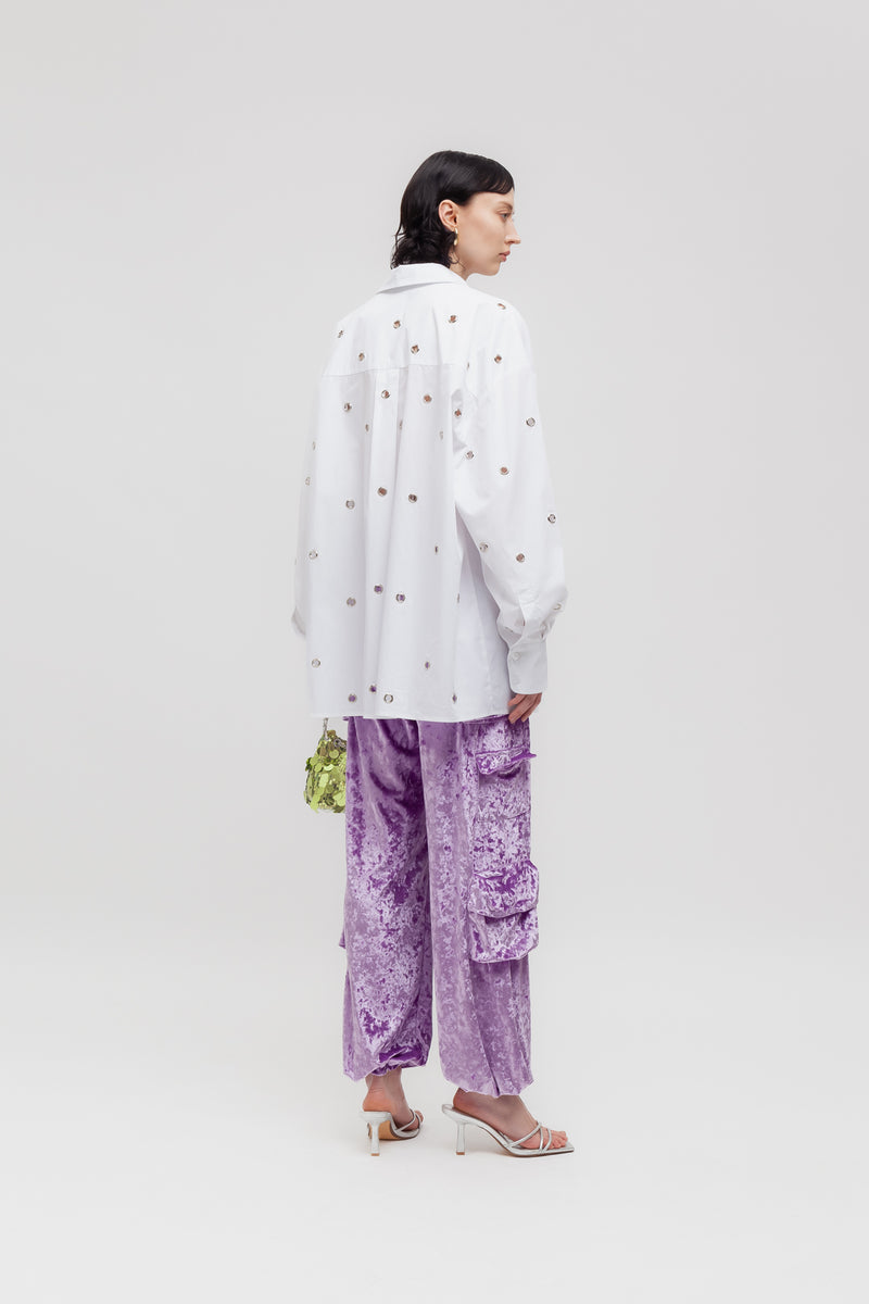Weili zheng Camicia con occhielli Officina