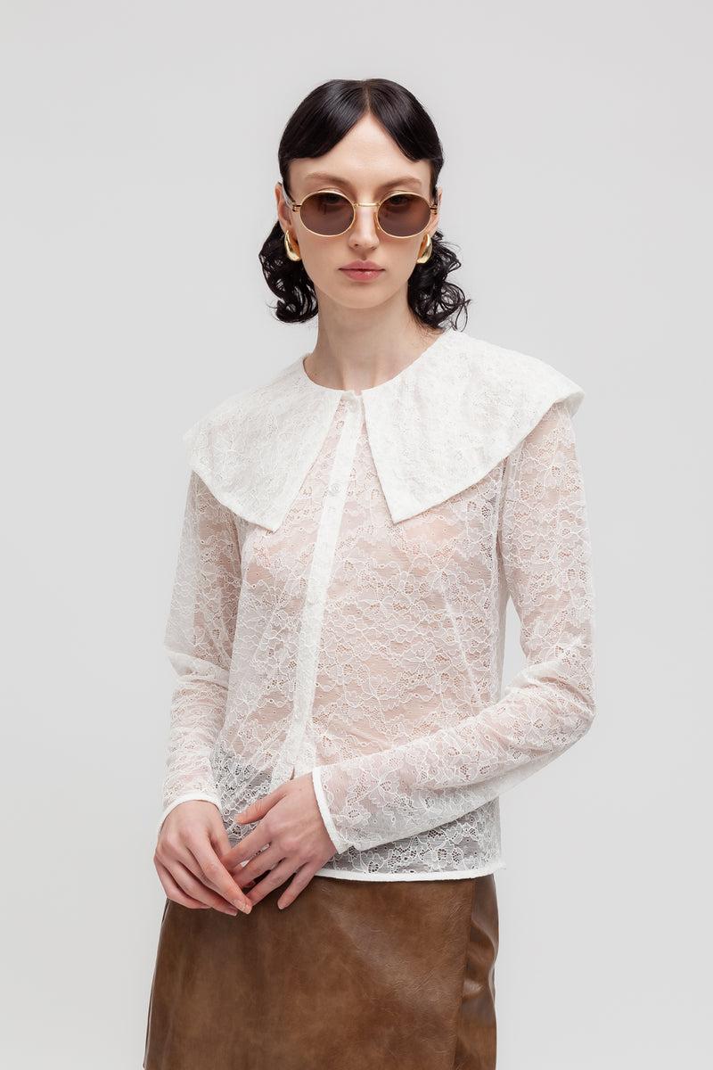 Weili zheng Blusa in pizzo Duty-free