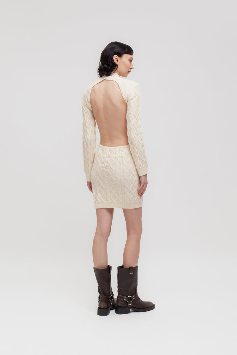 Weili zheng Mini abito in maglia con oblò sul retro Promozione Limitata