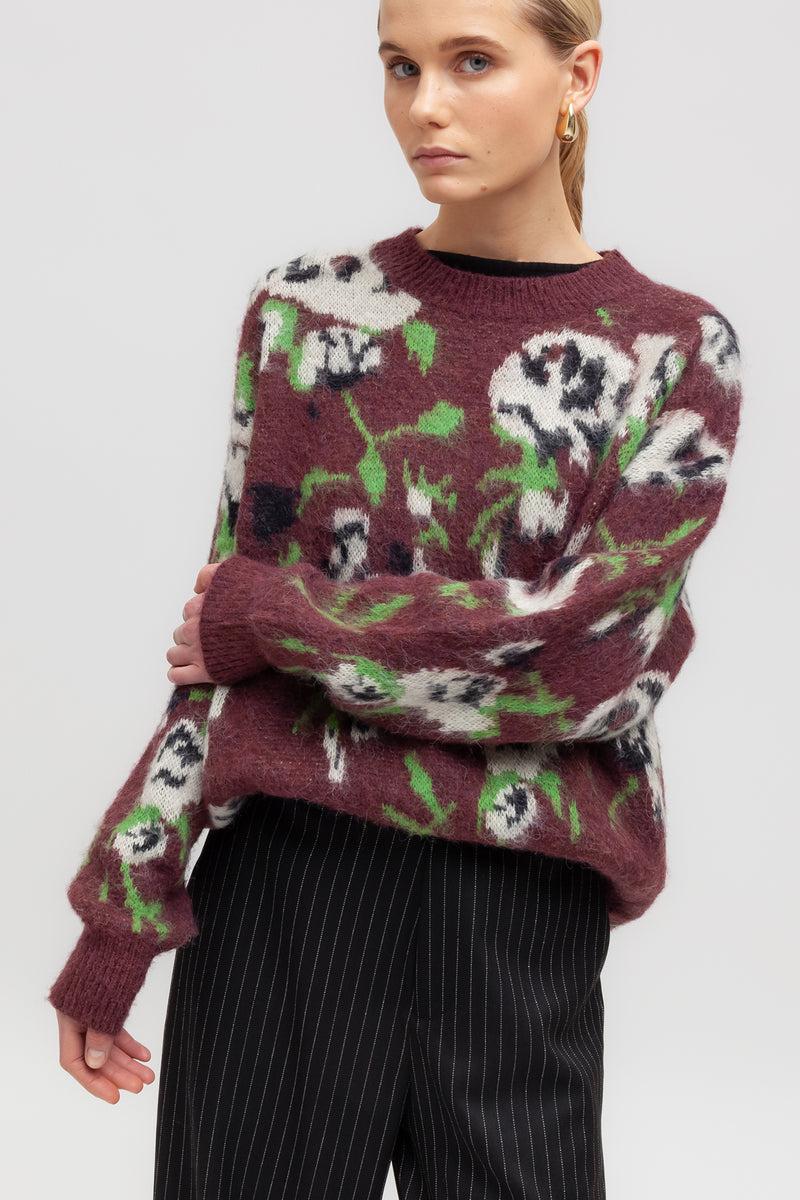 Weili zheng Pullover in maglia jaquard Affare Del Giorno