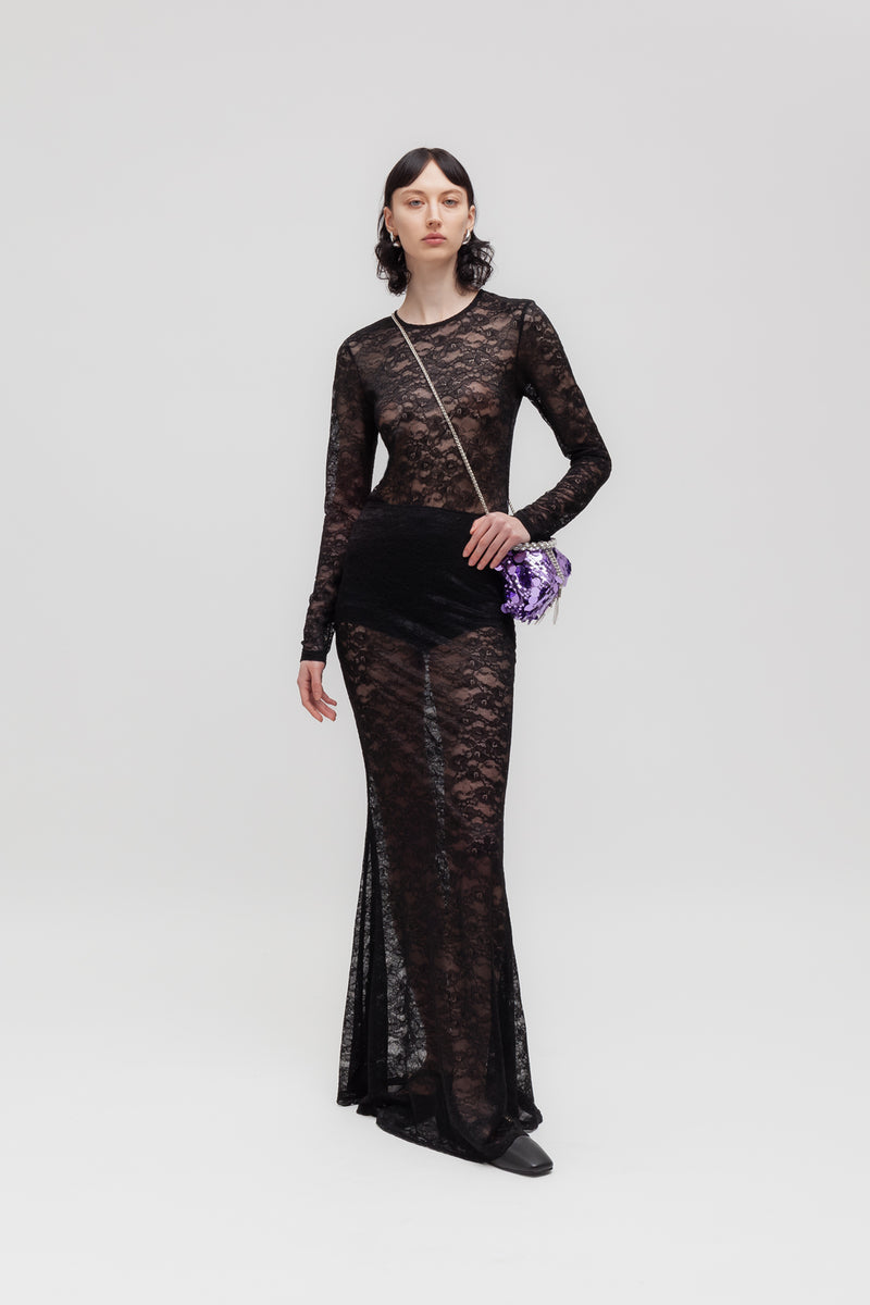 Weili zheng Gonna lunga in pizzo Saldi