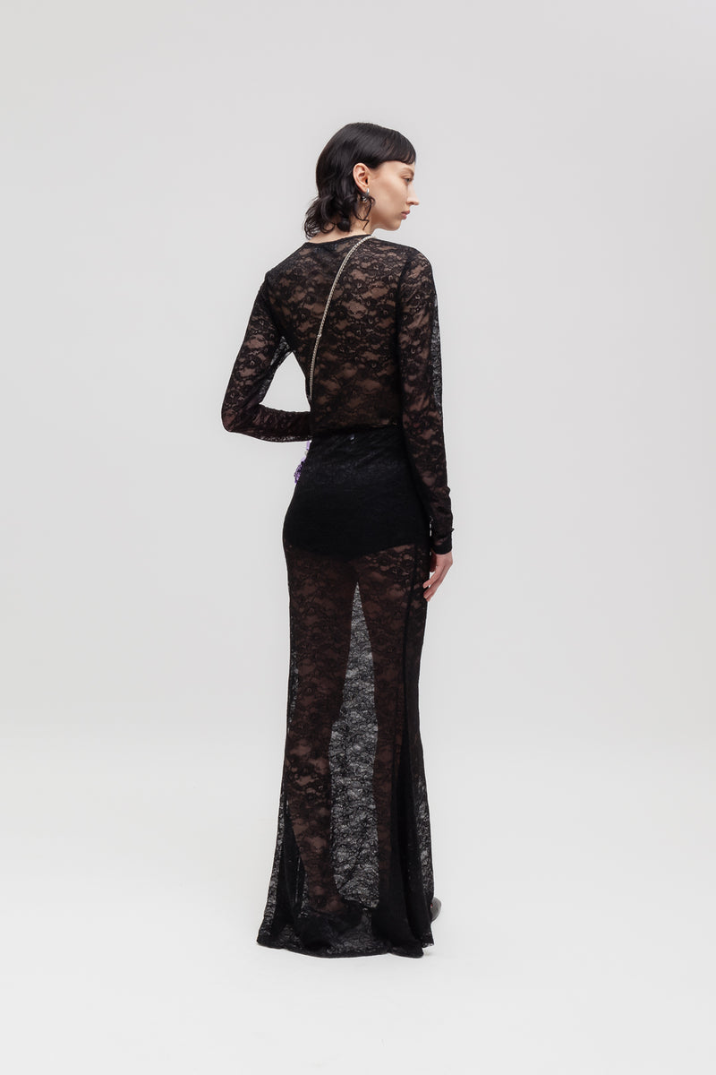 Weili zheng Gonna lunga in pizzo Saldi