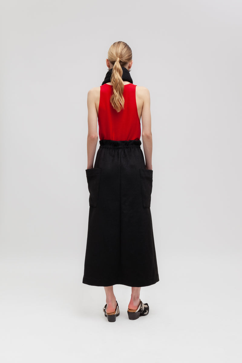 Weili zheng Gonna in panno con tasche applicate Vendita Calda