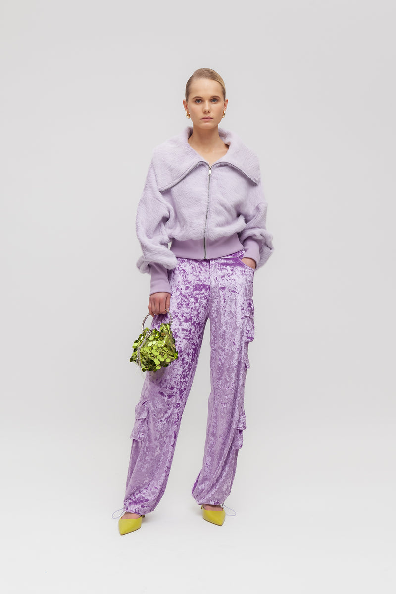 Weili zheng Cardigan furry con zip I Più Venduti