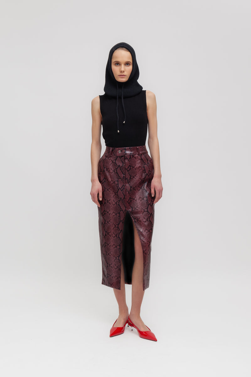 Weili zheng Top geometrico in costina Moda