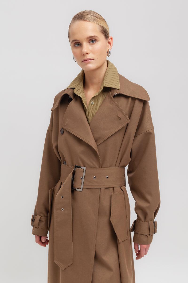 Weili zheng Trench in gabardina Shopping online