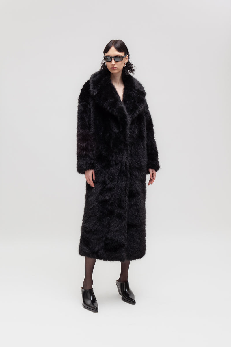 Weili zheng Ecopelliccia lunga Cyber Monday