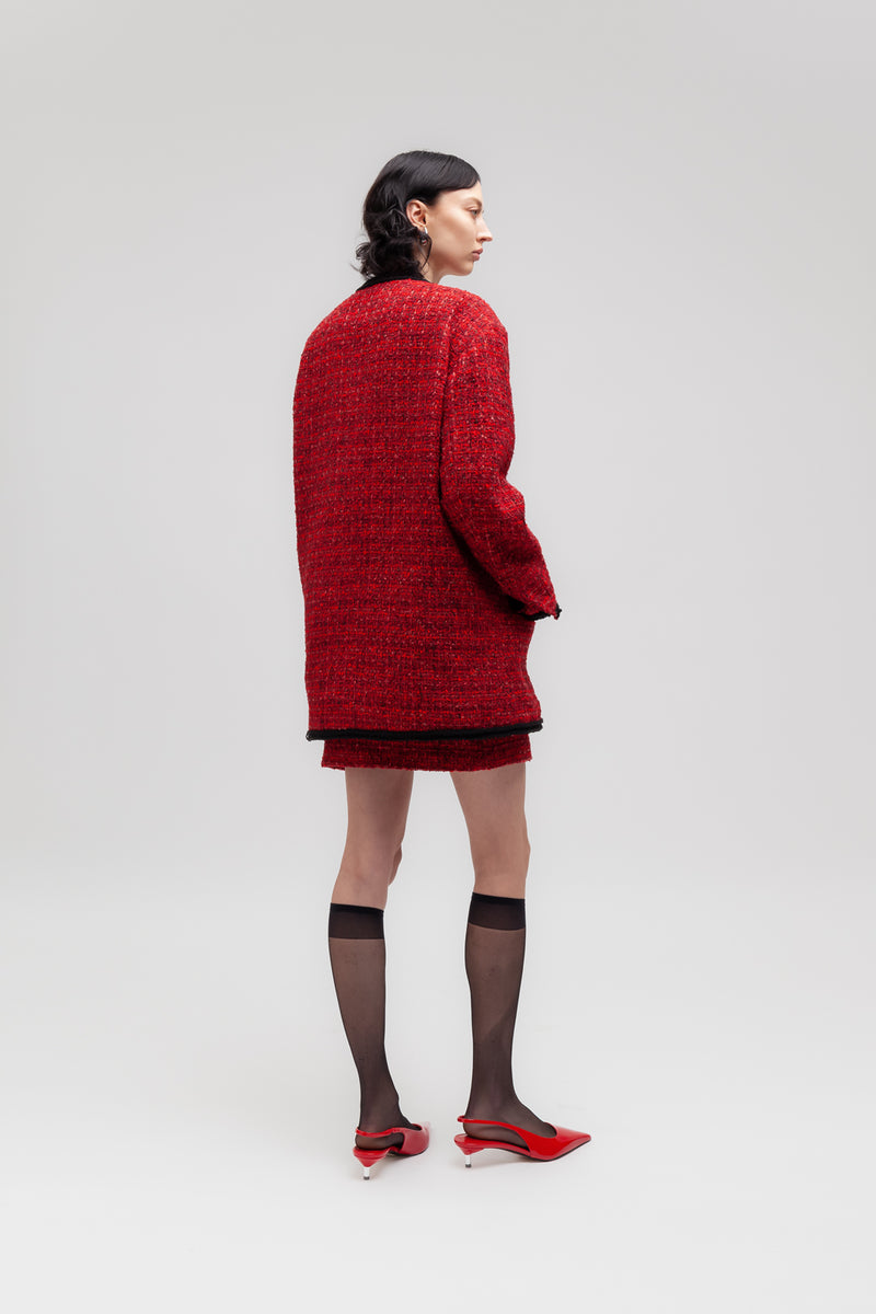 Weili zheng Giacca lavorata in tweed bouclè Offerta Giorno del Papà
