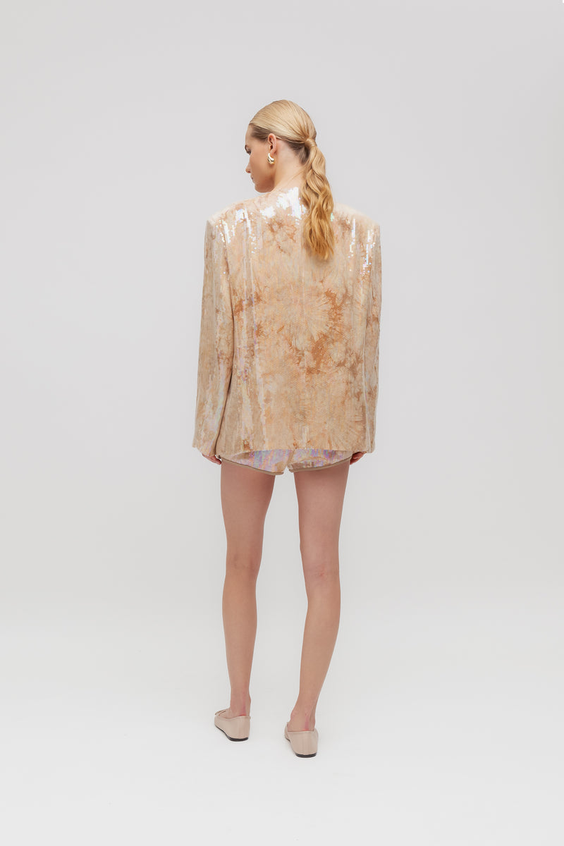 Weili zheng Blazer monopetto in paillettes Smaltimento dello stoccaggio