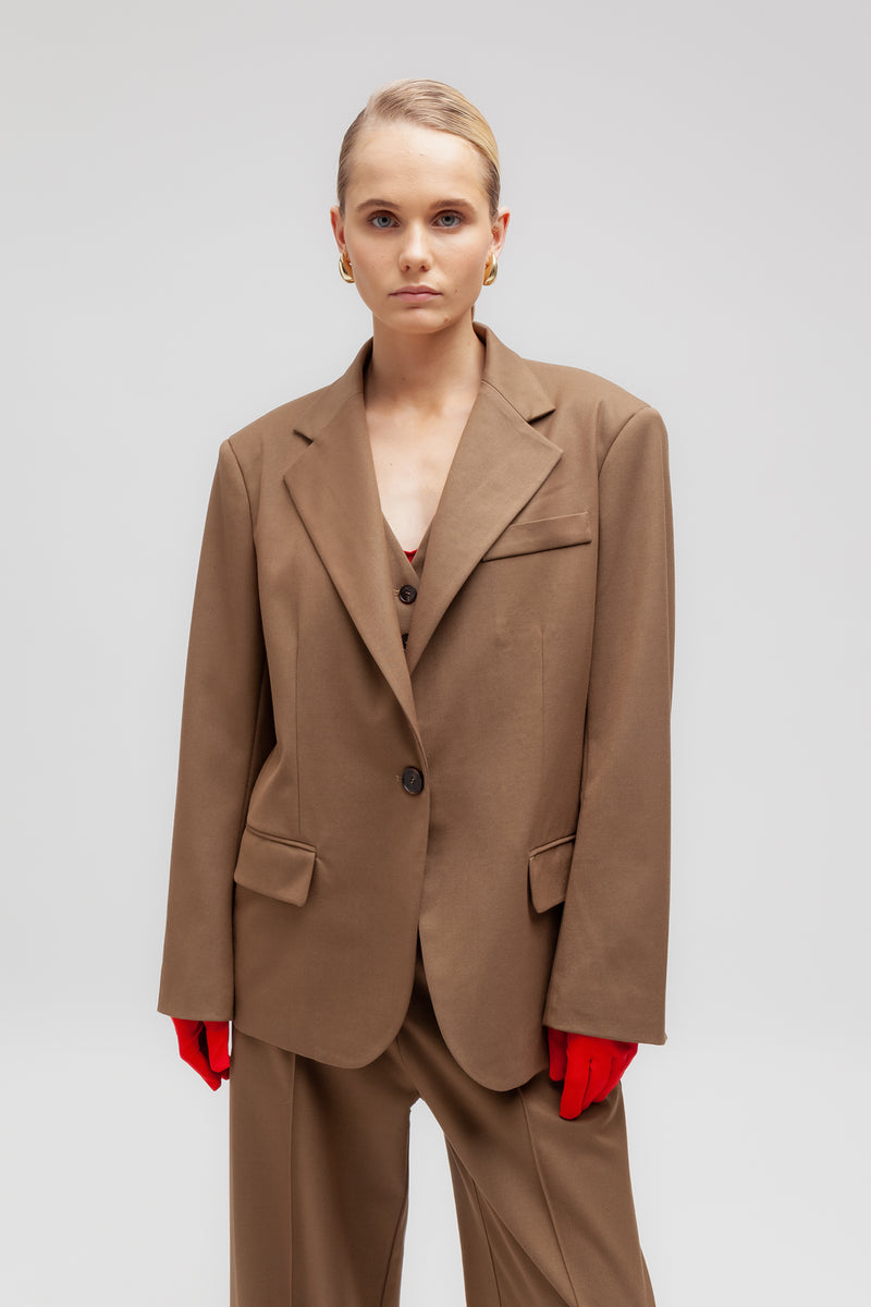 Weili zheng Blazer manfit in gabardina Vendita calda