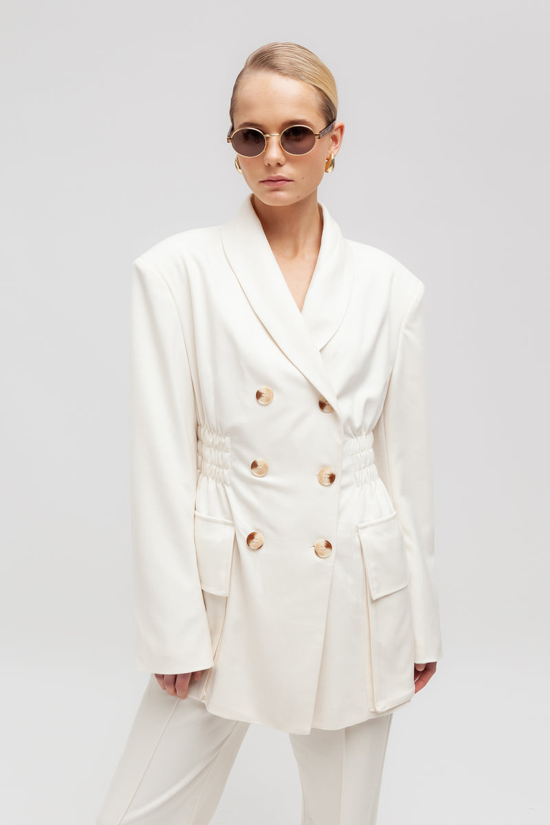 Weili zheng Blazer moda con vita arricciata Offerta migliore