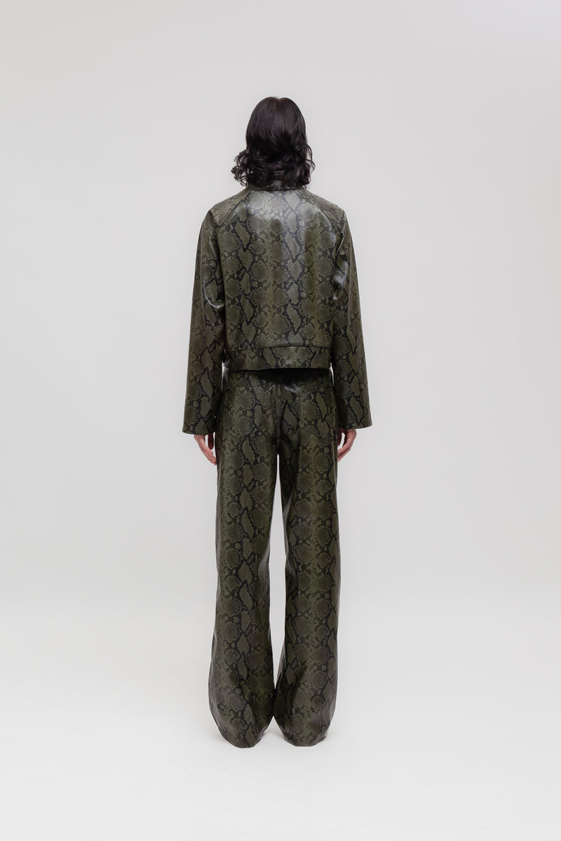 Weili zheng Biker in ecopelle pitonata Bestseller