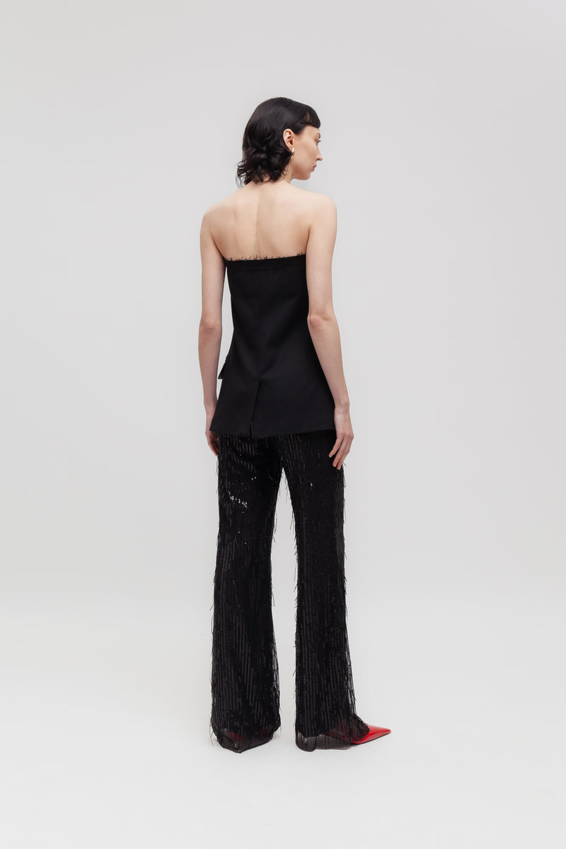 Weili zheng Top bustier in gabardina Comprane uno, ottenene uno gratis