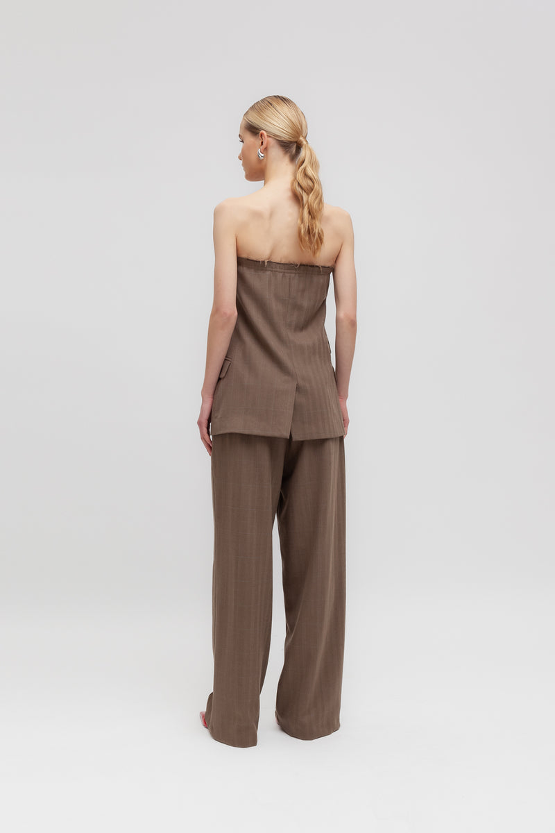 Weili zheng Top bustier spigato Offerte giornaliere