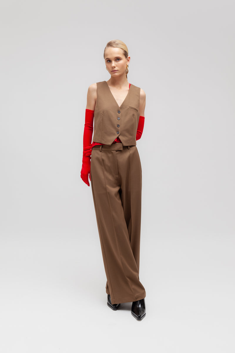 Weili zheng Gilet classico in gabardina Sconti VIP