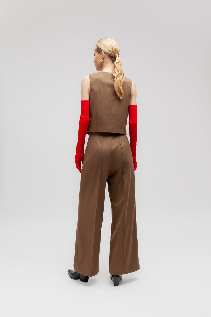 Weili zheng Gilet classico in gabardina Sconti VIP