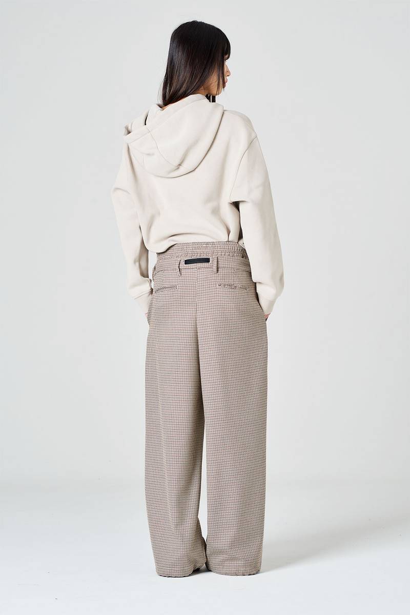 White sand Pantalone palazzo con doppia vita alta Latest fashion