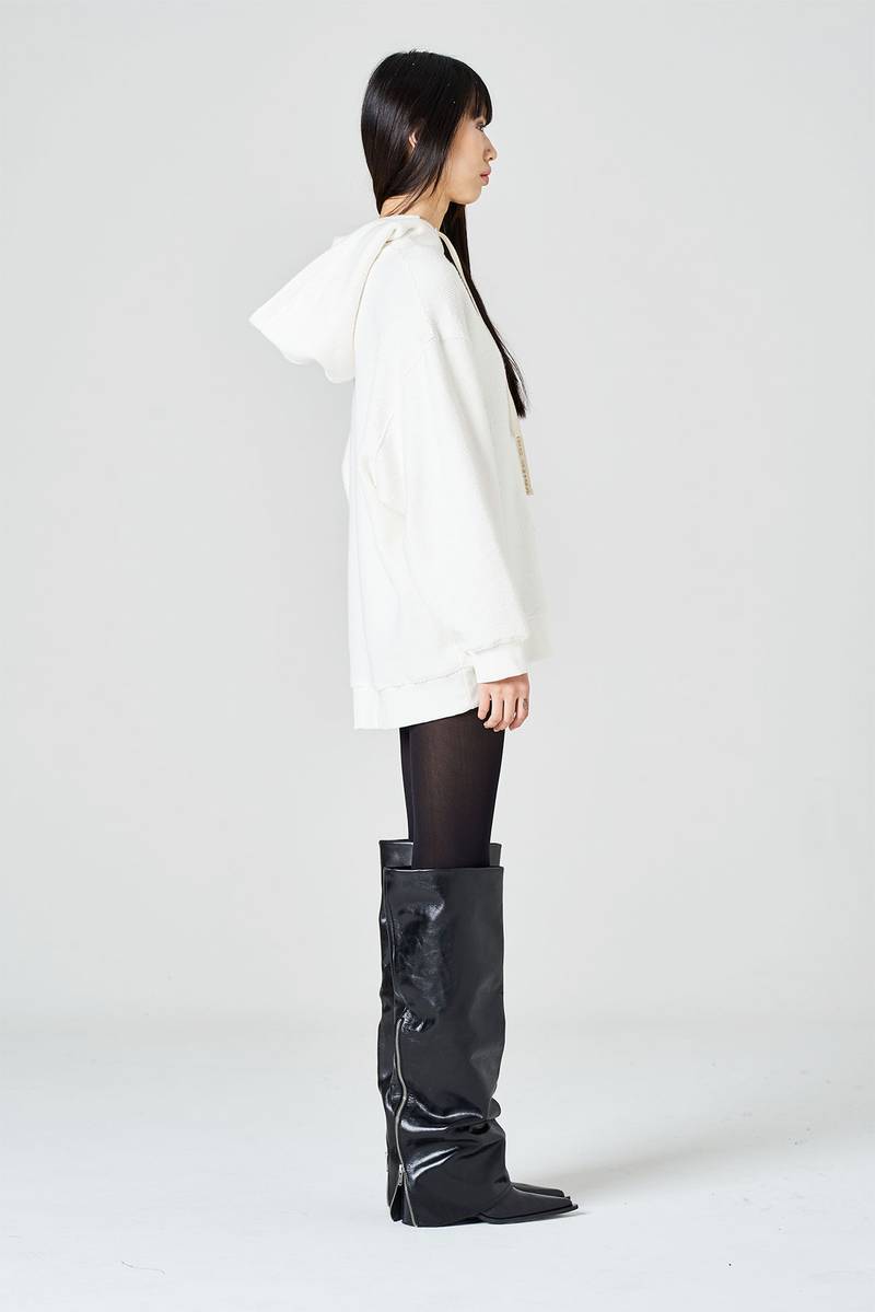 White sand Felpa con cappuccio in jersey Lightning offer