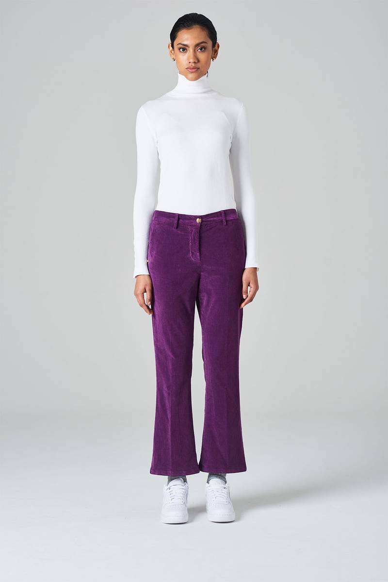 White sand Pantaloni trombetta