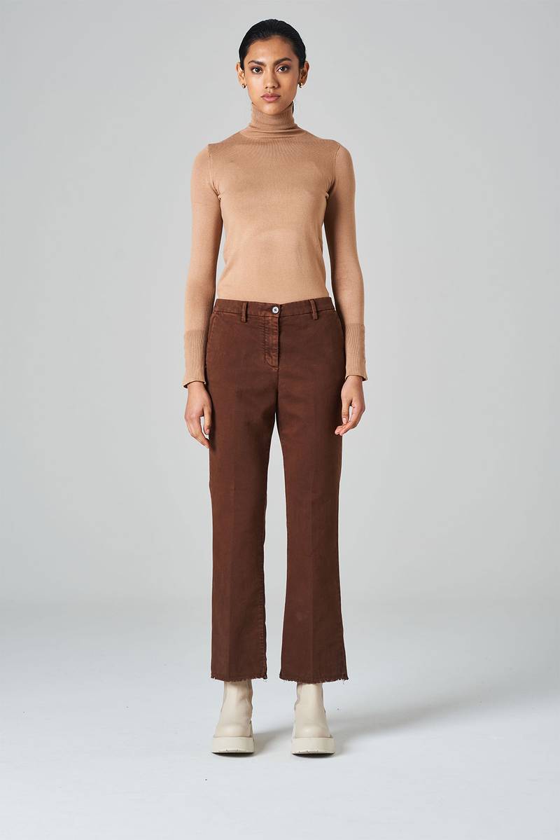 White sand Pantaloni trombetta