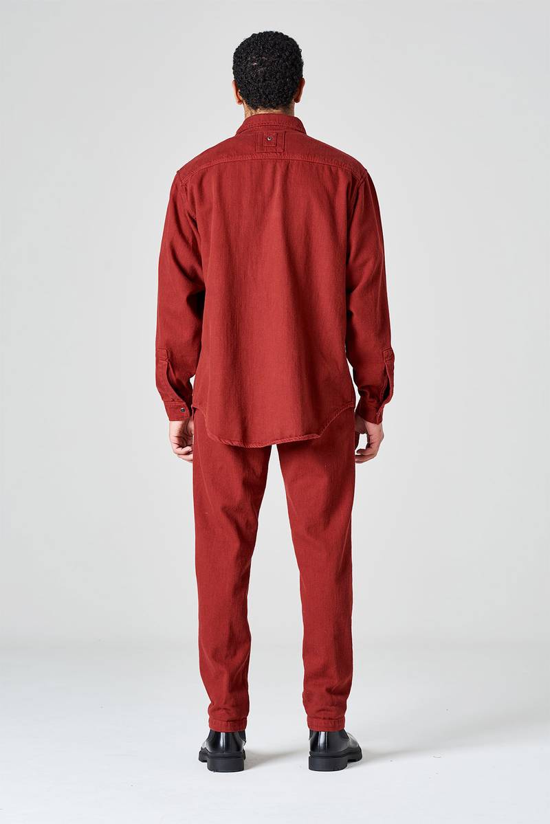 White sand Camicia oversize denim bi-color Discount Store per i nuovi prodotti